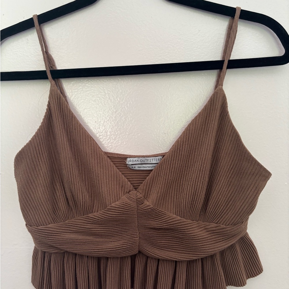 Urban Outfitters Brown Ribbed Camisole
